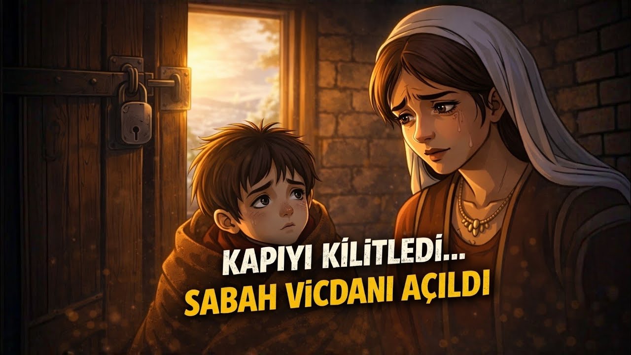 Üvey Oğlunu Kış Günü Kapıya Kilitledi… Sabah Olanlar Vicdanları Yaktı | İbretlik Dini Hikâye