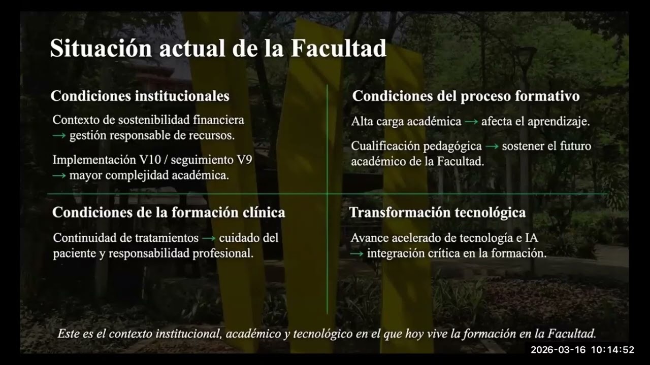 Foro con Candidatos a Decano FdeO - periodo 2026-2029