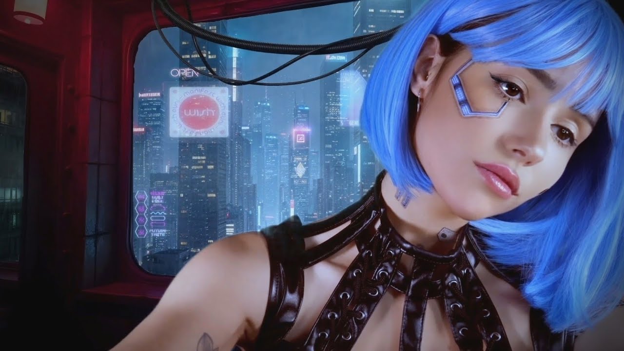 ASMR Android Aesthetics QUANTUM Hairstyling and Massage Salon 2100✂️ (futuristic, cyberpunk, sci-fi)