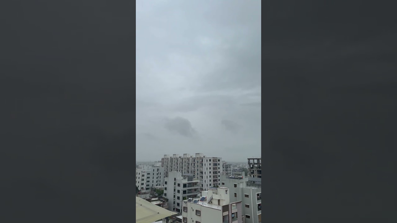 Morbi city view with raining #rain #city #view #romantic #weather #yt #viral #shorts #dailyvlog