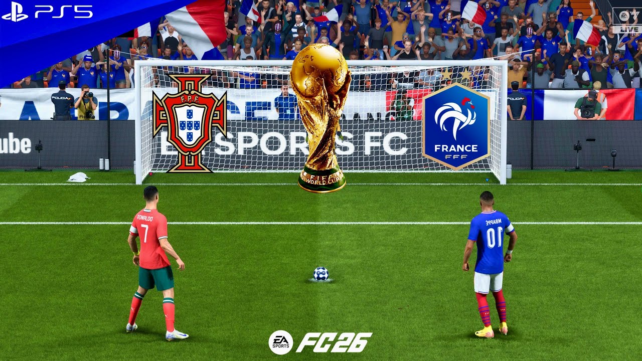 PORTUGAL VS FRANCE | WORLD CUP FINAL 2026 | RONALDO VS MBAPPE | FC 26 PENALTY SHOOTOUT - PS5