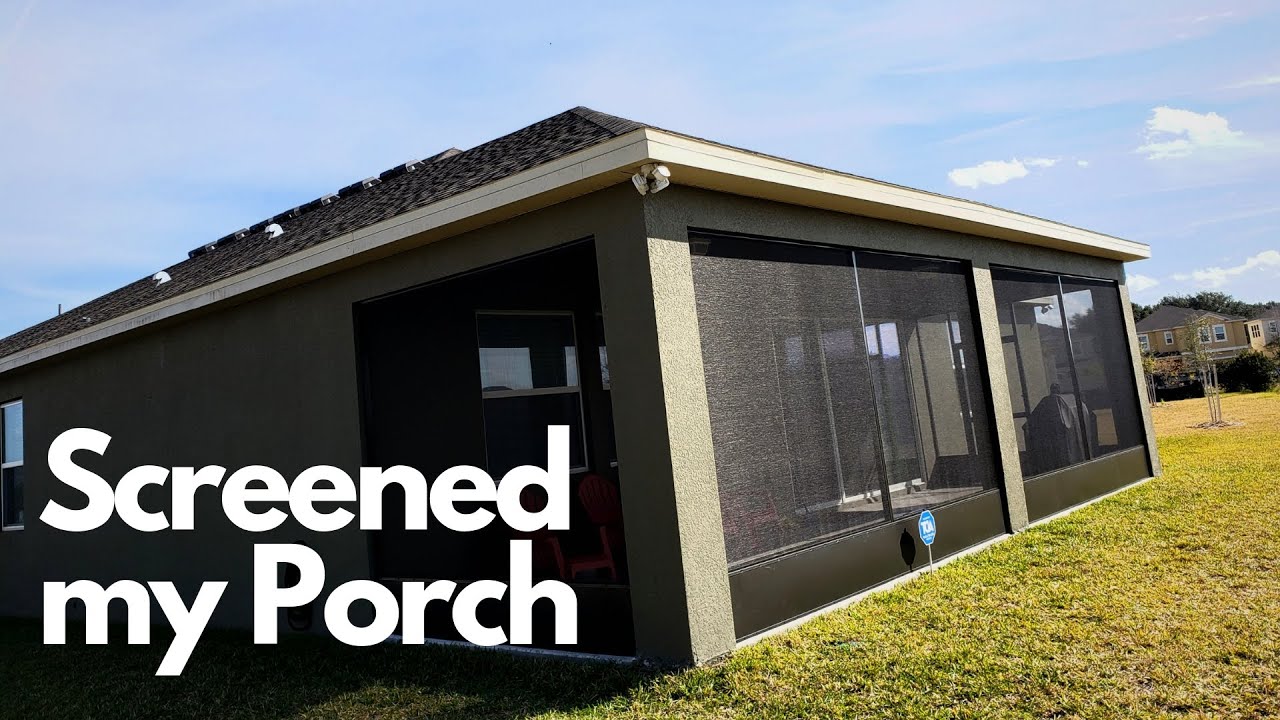 Patio Screen Installation.
