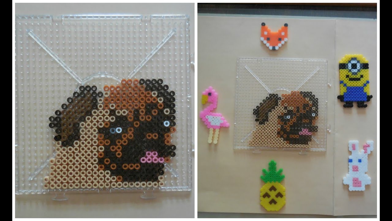 Perles à repasser hama : Pug - Carlin DIY / Perler beads pattern