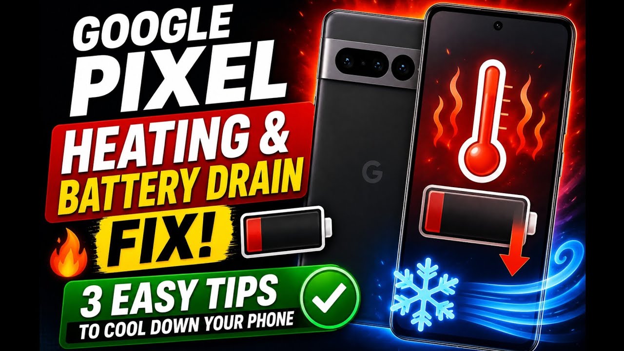 Google Pixel Heating & Battery Drain Fix! 3 Easy Tips to Cool Down Your Phone 🔥🔋