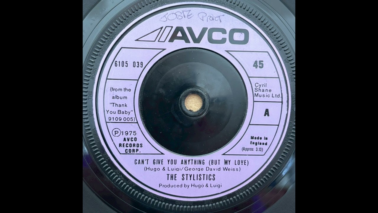 STYLISTICS - CAN’T GIVE YOU ANYTHING BUT MY LOVE