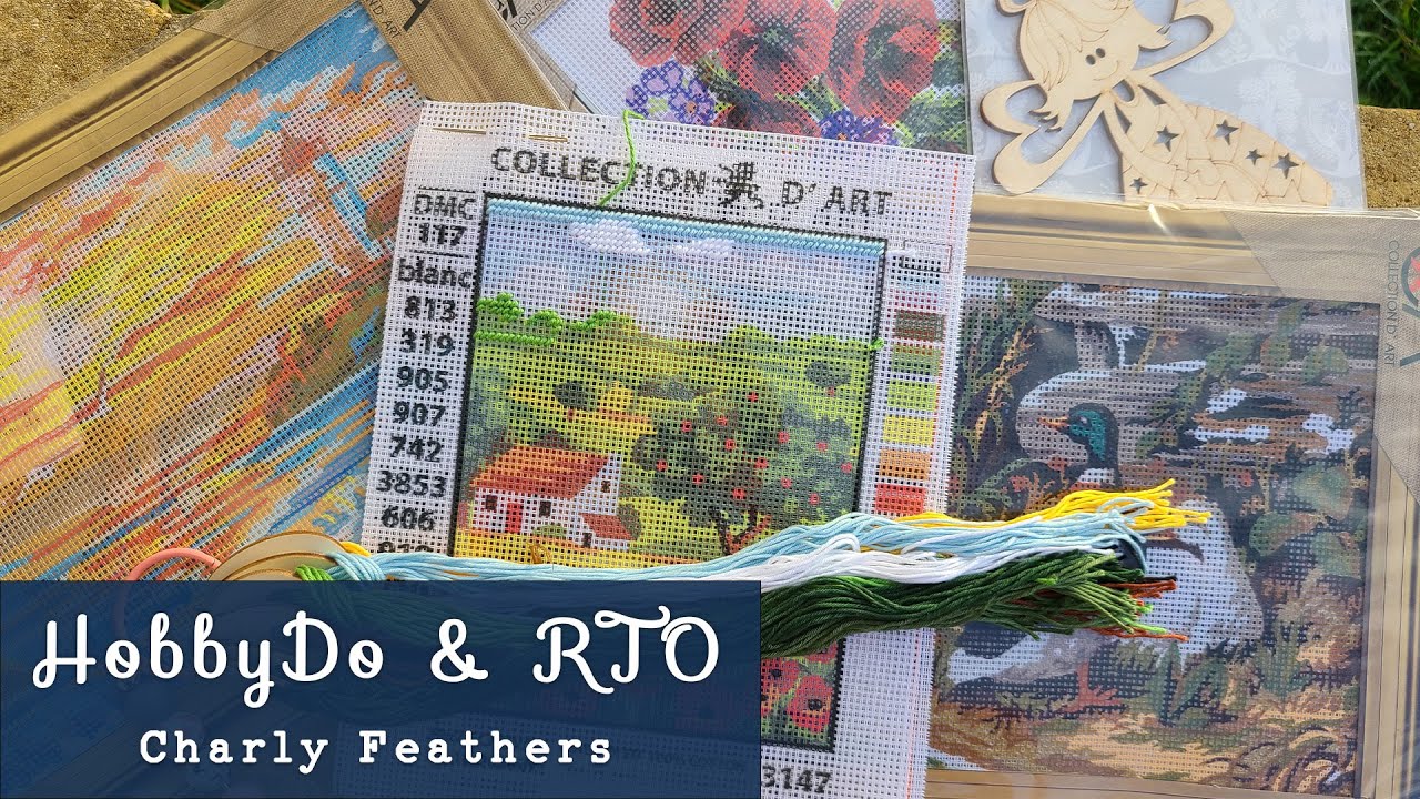 Flosstube Extra: HobbyDo & RTO Special — распаковка наборов для вышивания D'Art Collection