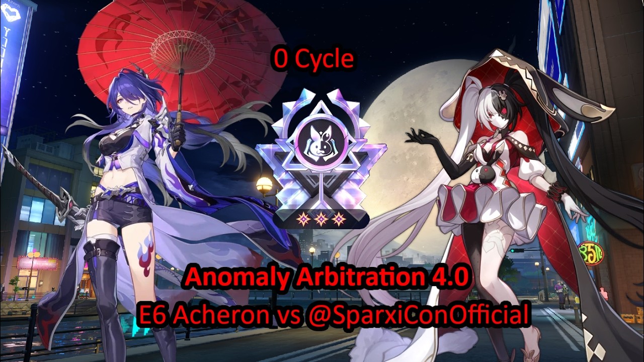 E6 Acheron vs SparxiConOfficial - 0 Cycle | Anomaly Arbitration 4.0 [Honkai: Star Rail]