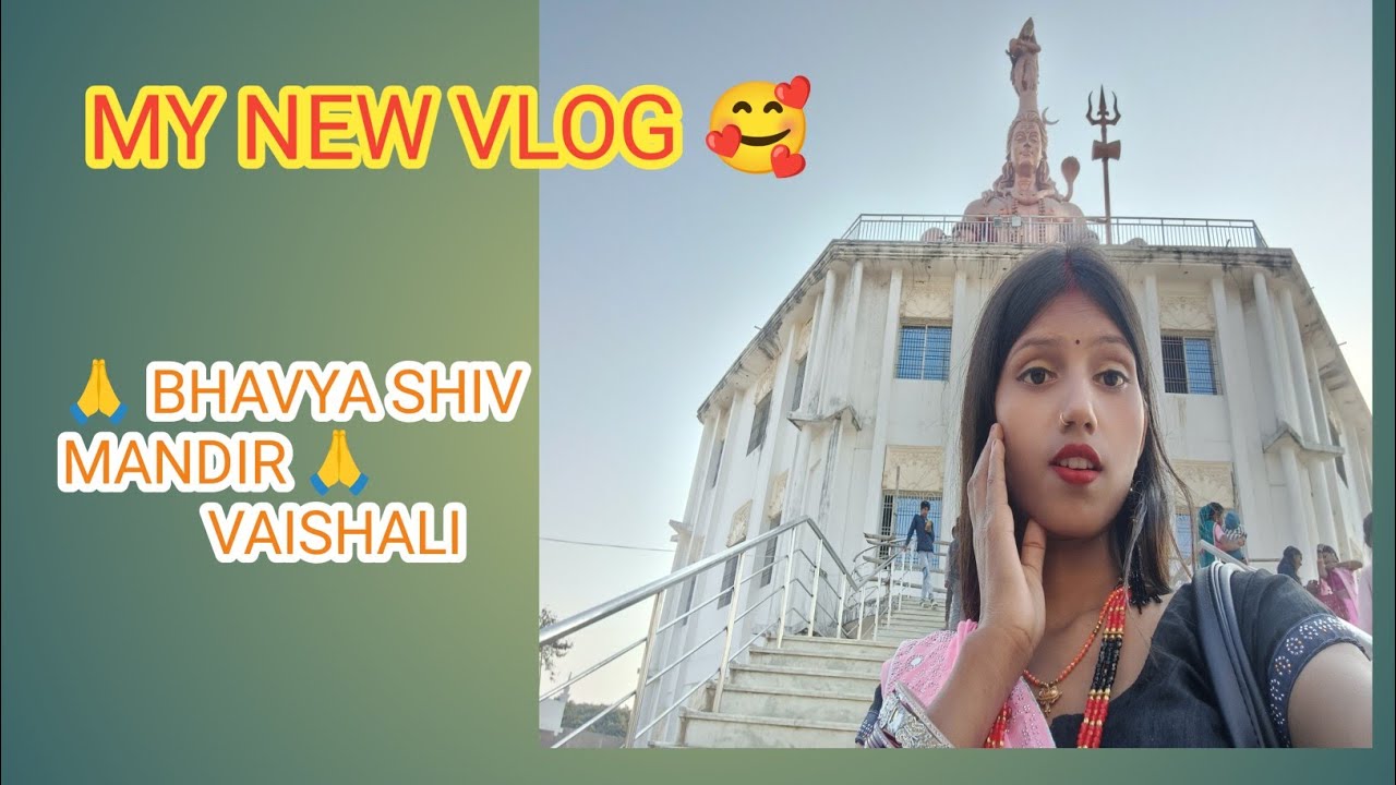 Aaj gye ghumne vaishali ka famous shiv mandir 🙏😱