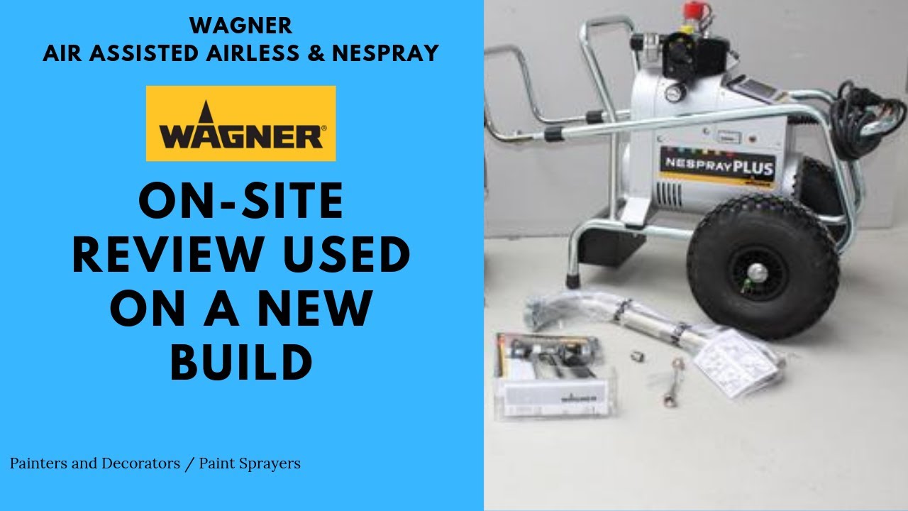 Wagner Air Assisted Airless & Wagner Nespray (Live job on site paint spraying in Ascot, Berkshire)
