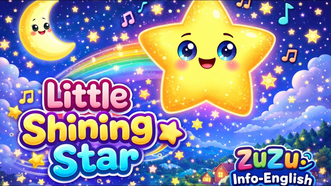 Little Shining Star 🌟 | Kids Rhyme | ZuzuInfo-English | #kidsanimation #kidslearning