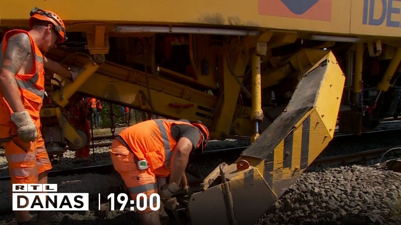 Stroj koji obnavlja hrvatske željeznice: Troši 15 litara goriva po metru | RTL DANAS