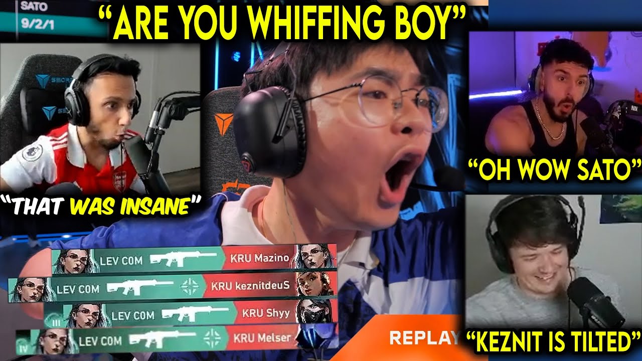 FNS, Tarik & Sliggy Reacts To Insane Moments From LEV vs KRU In VCT