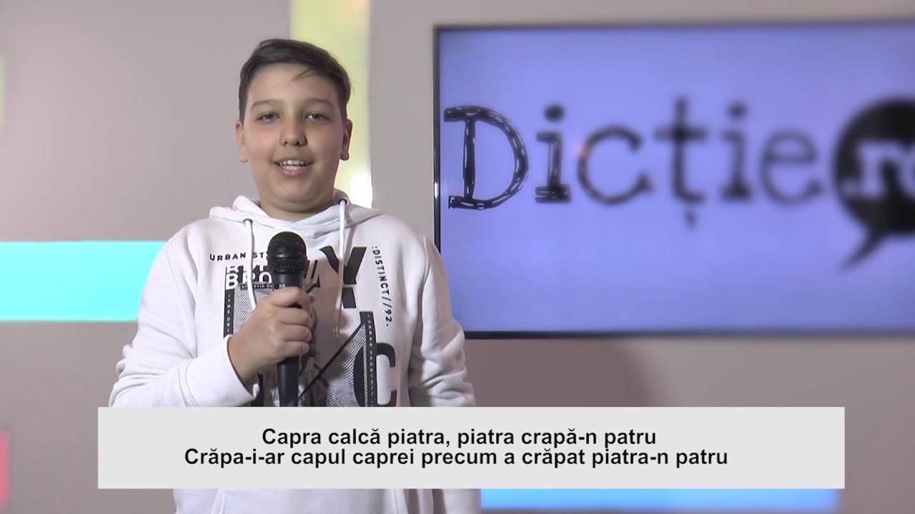 Exercițiu de dicție: Capra calcă piatra, piatra crapă-n patru