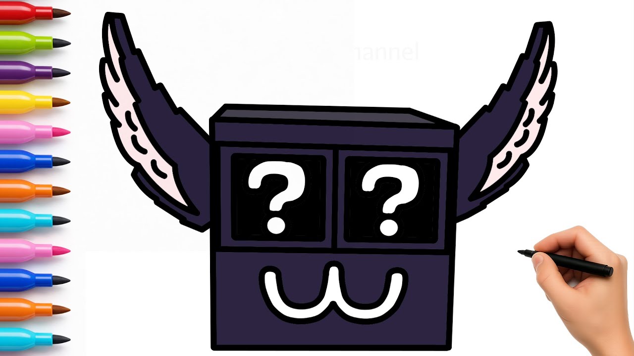 Como Desenhar a Secret Lucky Block  - Steal a Brainrot ROBLOX
