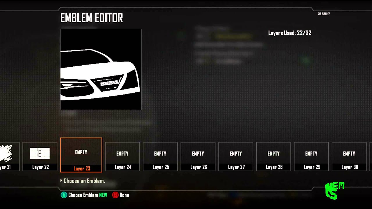 Black Ops 2: Audi R8 Emblem Tutorial