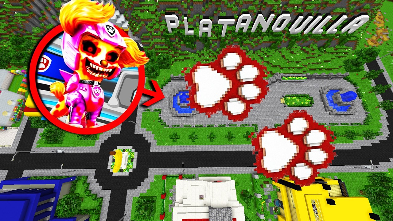 ENCONTRAMOS UNAS PISADAS GIGANTES DE SKYE.EXE EN MINECRAFT 😱