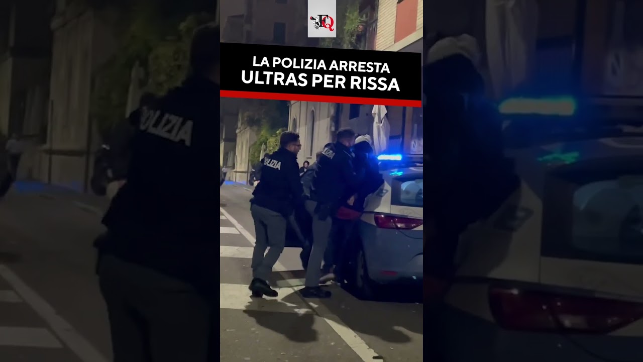 SCONTRI SUI NAVIGLI, LA POLIZIA ARRESTA ULTRAS PER RISSA #news #shorts