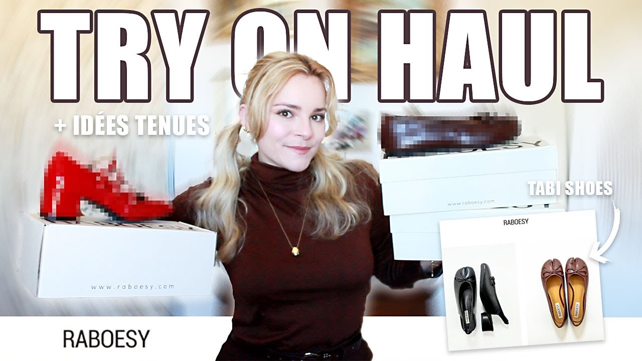 TRY ON HAUL RABOESY (VEGAN) : UNBOXING ET STYLING TENUES AUTOMNE, tabi shoes | JUSTINE DUERRE