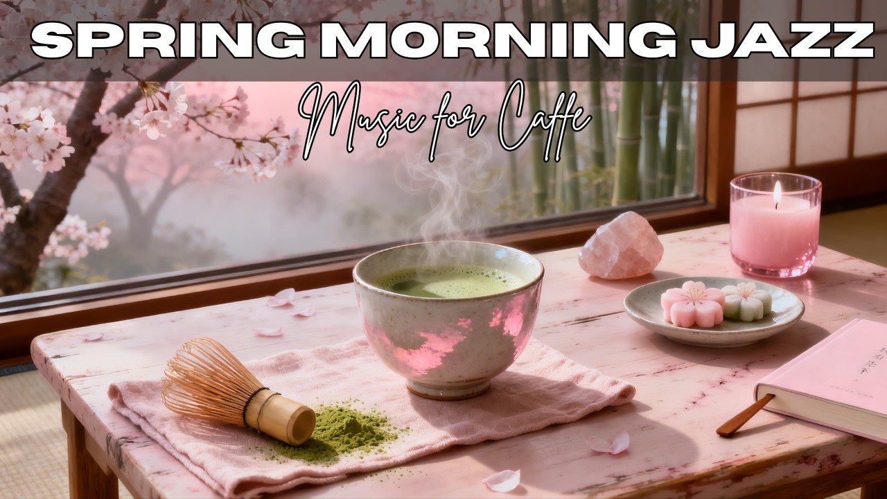 Peaceful Spring Jazz ☀️ Bossa Nova Background Music for Productivity - 24/7