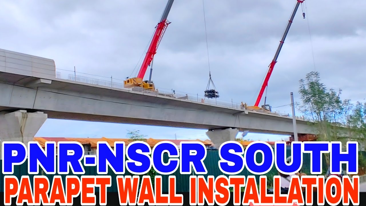 Pnr-Nscr Parapet Wall Installation Full Blast Wow Ganito Pala