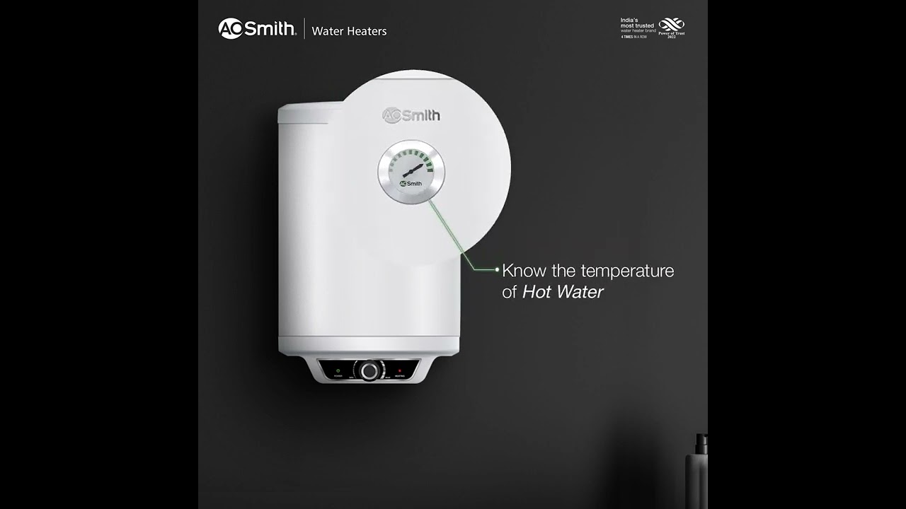 AO Smith Present Elegance Prime Hot Water Heater | Elevate your Bathroom d&eacute;cor