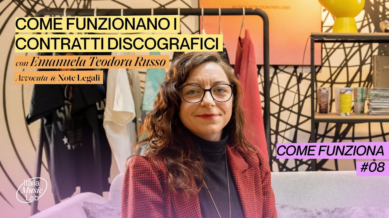 Come funzionano i contratti discografici: ce lo spiega Emanuela Teodora Russo Avvocata @Note Legali