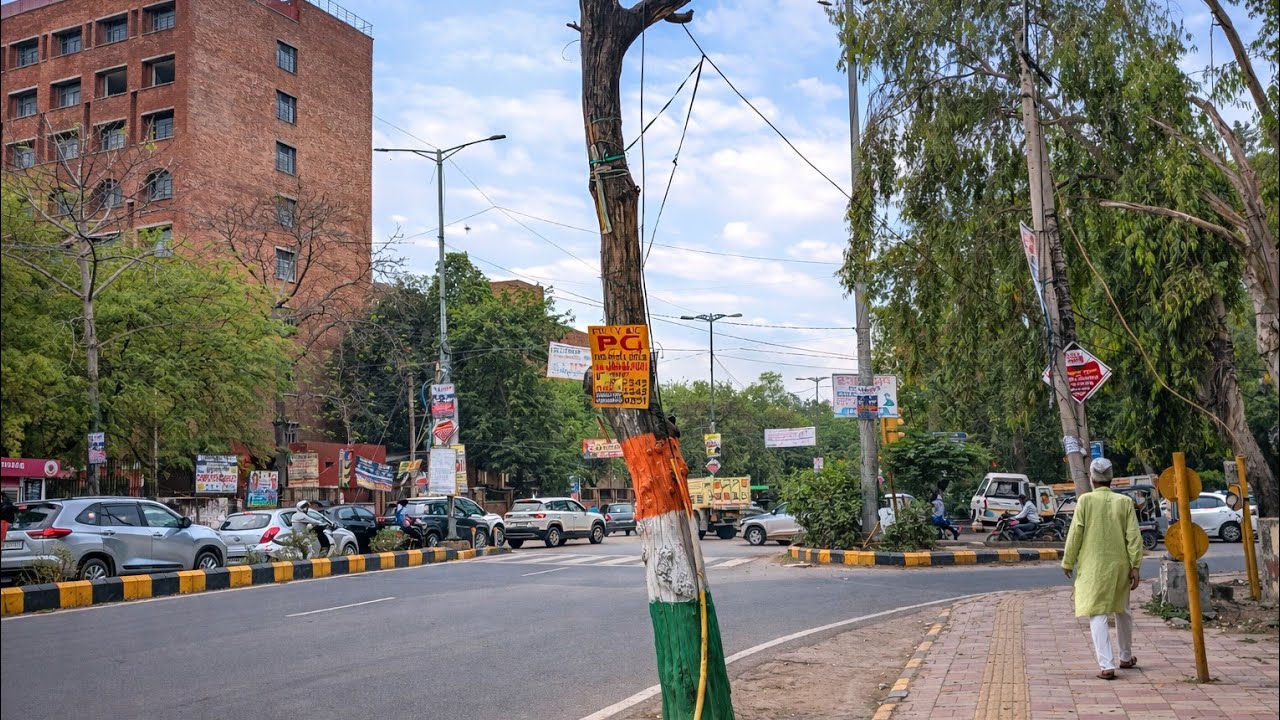 West Delhi Walking Tour 🇮🇳 | Jail Road to Janakpuri | Hari Nagar Streets & Local Life |