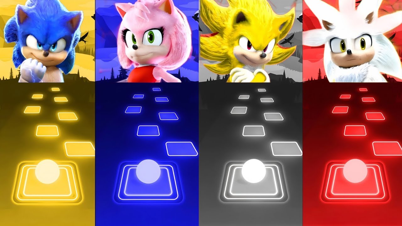 🔴 Sonic SUPER 😱 OTHER HEDGEHOG 3 Tiles Hop 🎯 Edm rush 🟢 #22