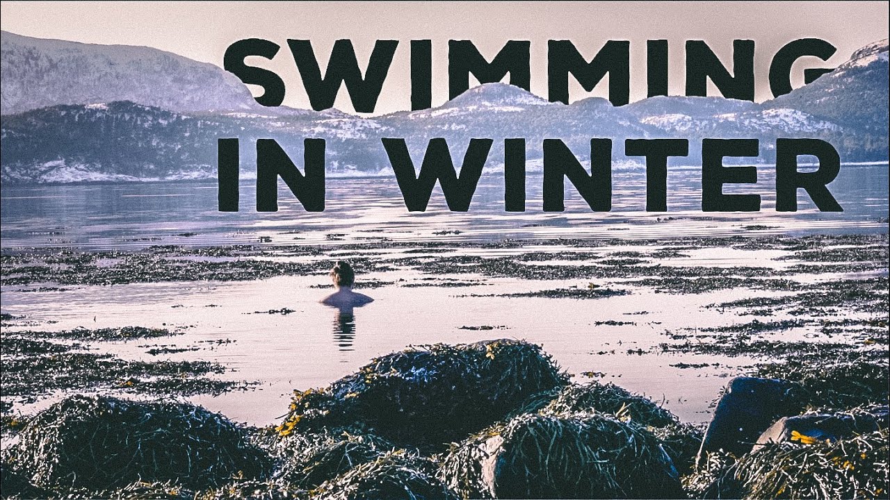 Cold swim in winter Norway - Wim Hof Method