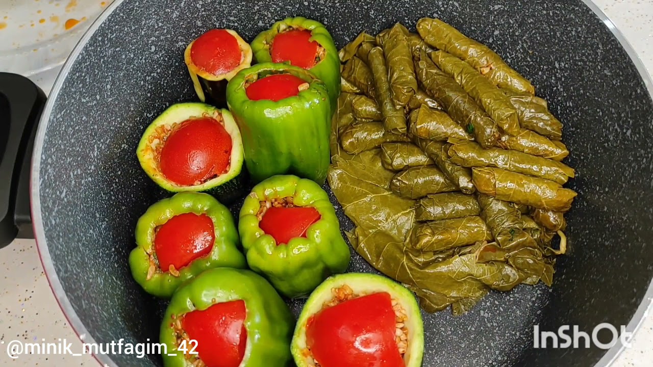 GÜNÜN İFTAR MENÜSÜ📌 BUGÜN NE PİŞİRSEM? BİR İÇ HARCDAN TAM 4 ÇEŞİT KARIŞIK DOLMA✅