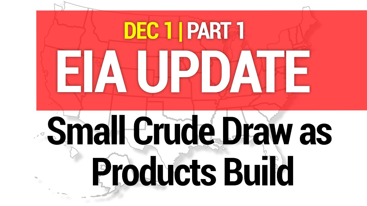 EIA UPDATE - Small Crude Draw as Products Build - PART 1