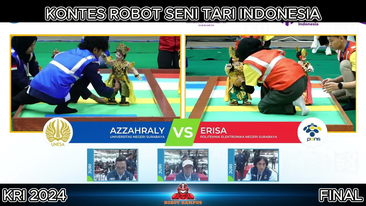 Final Stage KRSTI 2024 Aksi Terbaik! Robot Penari Indonesia 🇮🇩