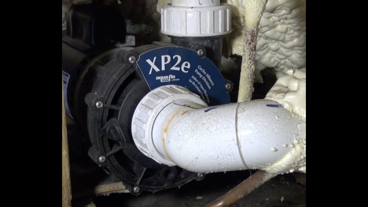 XP2E Motor Rattling Noise Repair Aqua-Flo Dynasty Hot Tub The Spa Guy How To