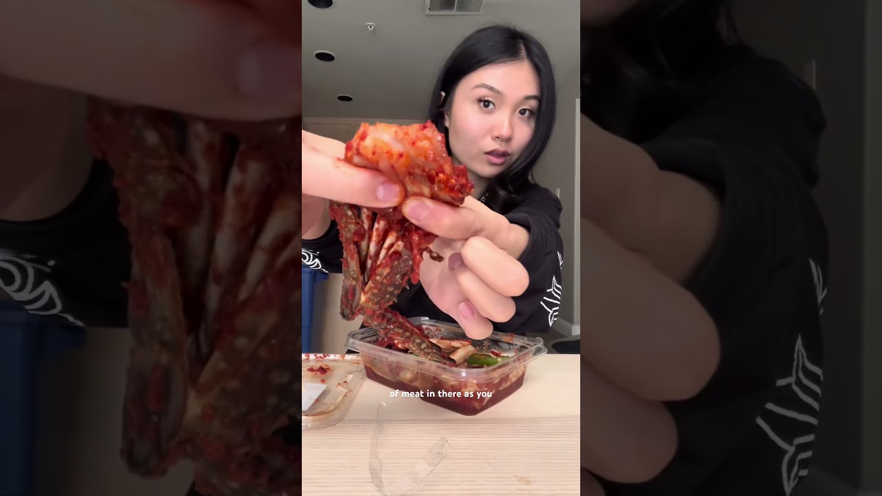 Обзор сырых маринованных крабов из hmart!!! #hmart #корейский #краб