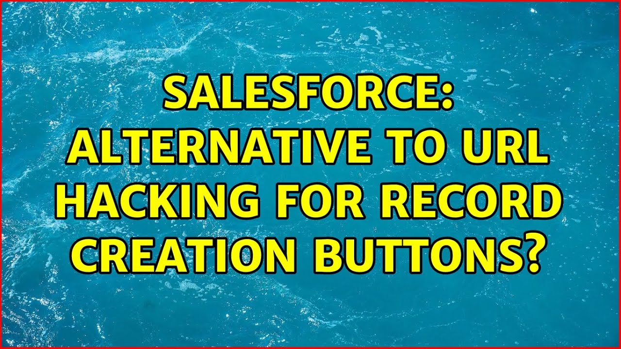 Salesforce: Alternative to URL hacking for record creation buttons?