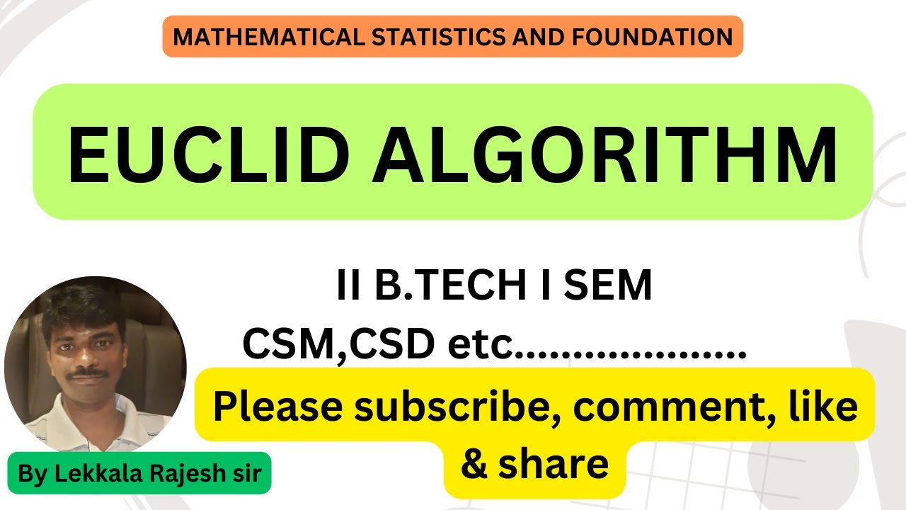 MSF | EUCLID ALGORITHM | RAJESHLEKKALU