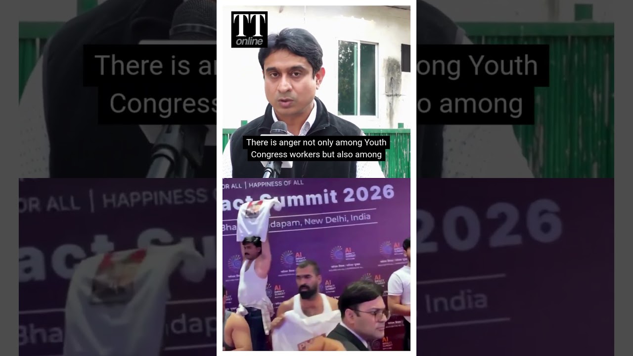 10 Members of Indian Youth Congress Detained For Staging Protest at AI Impact Summit Expo Hall