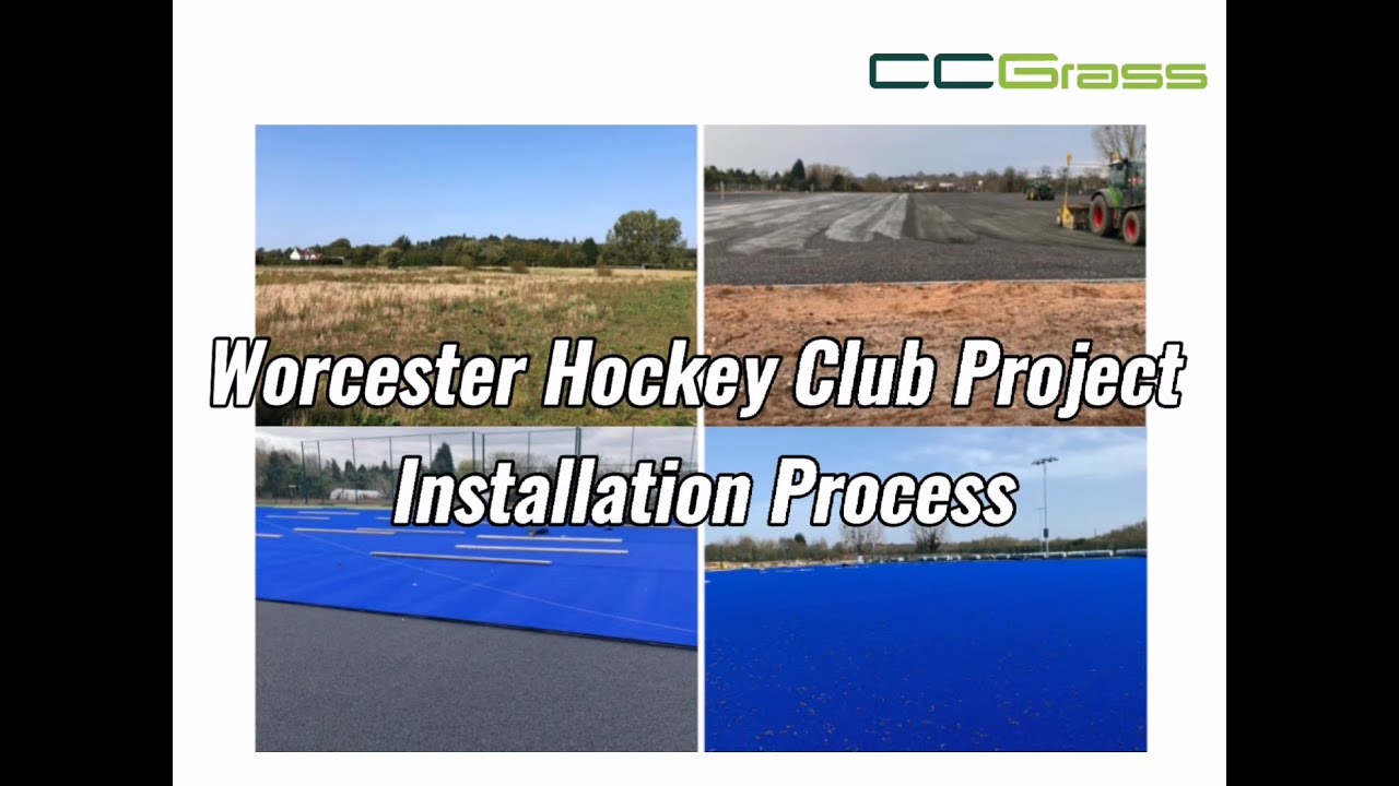 Artificial grass installation hockey club in the UK by CCGrass