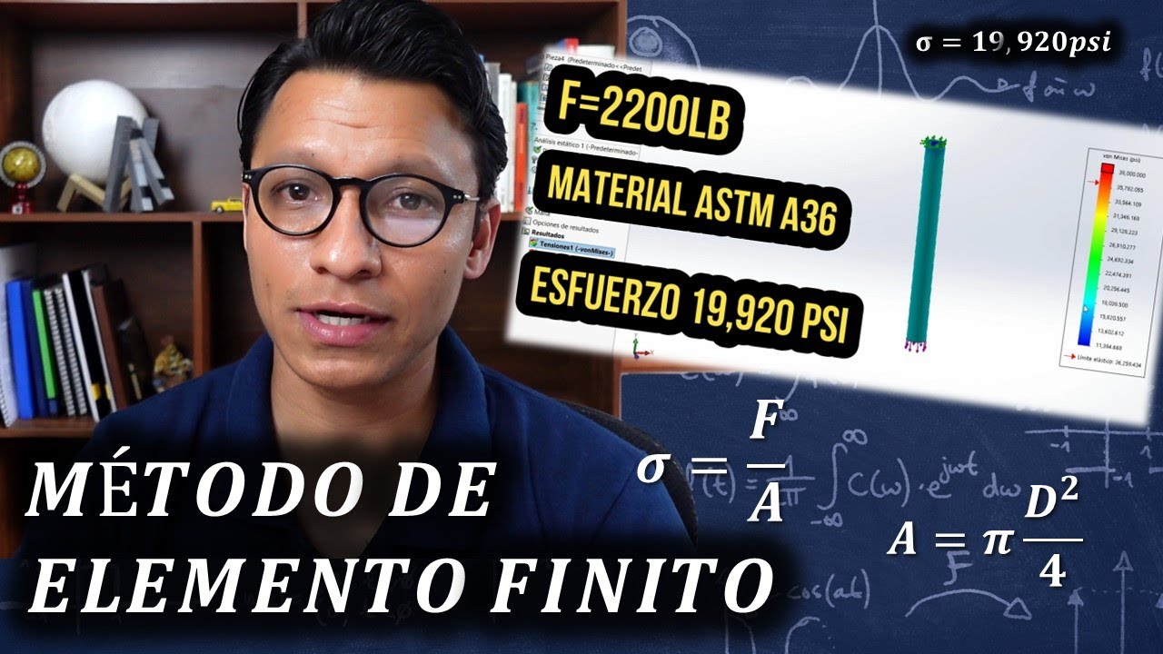 COMO HACER un análisis de ELEMENTO FINITO en Solidworks