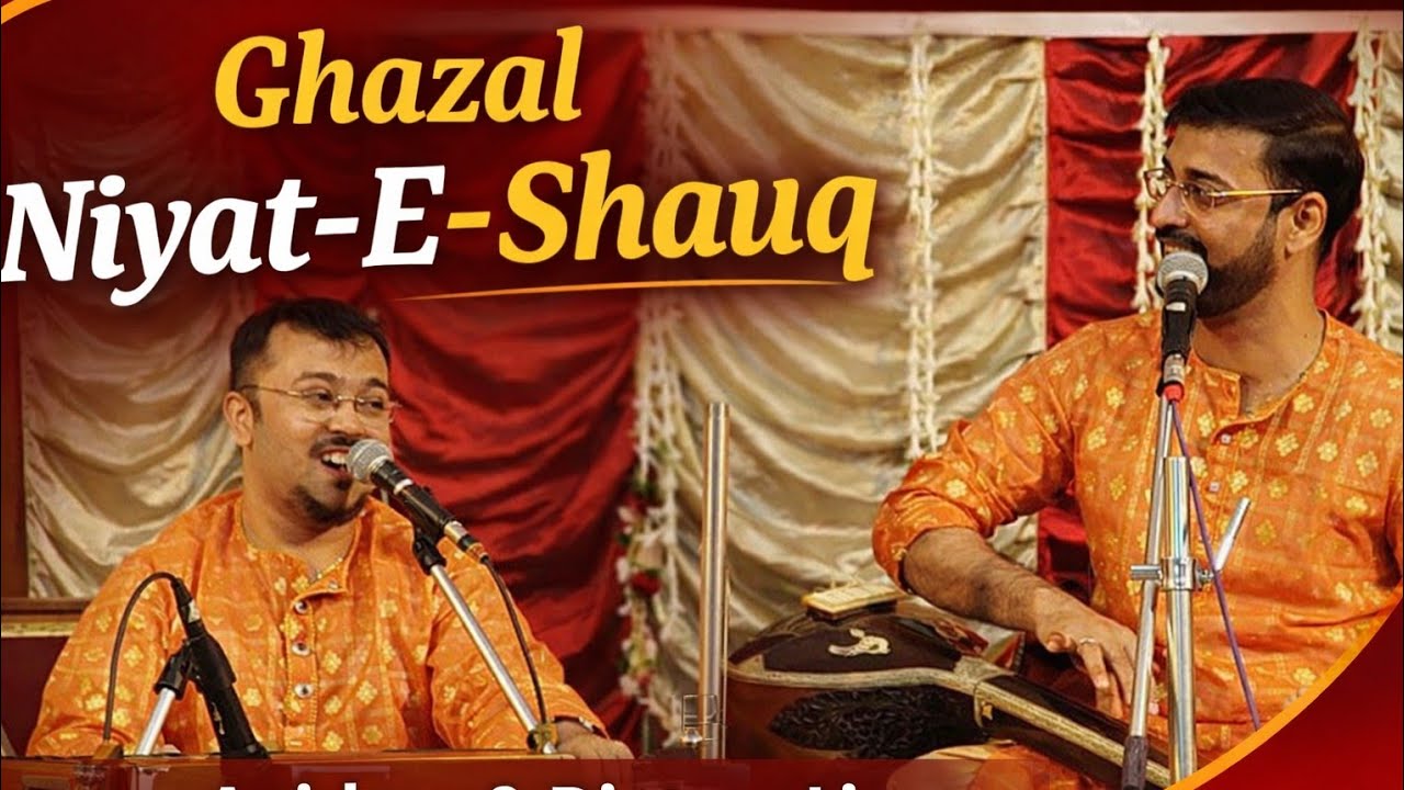 Niyat E Shauq || LIVE Anirban & Diptam || Ghazal || Wisdom Cafe Kolkata #Ghazal #musician 