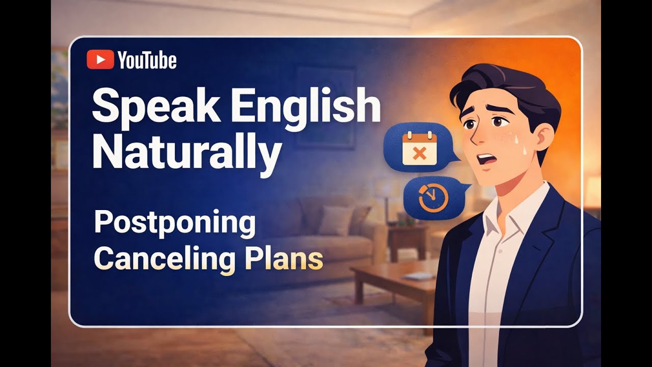 Postponing and Canceling Plans (Speak English Naturally)