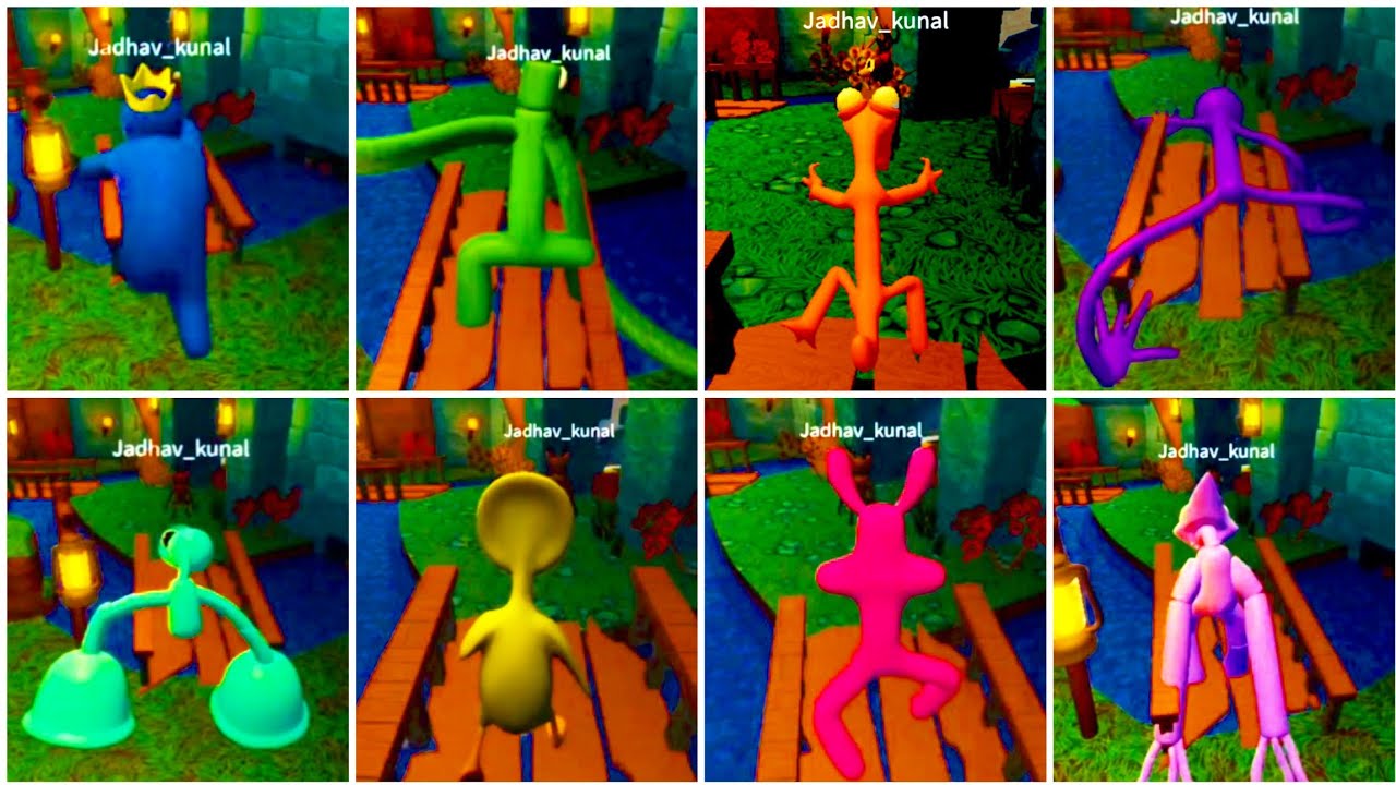 rainbow Friends chapter 1 Accurate Roleplay: All Monsters & Jumpscares #Roblox