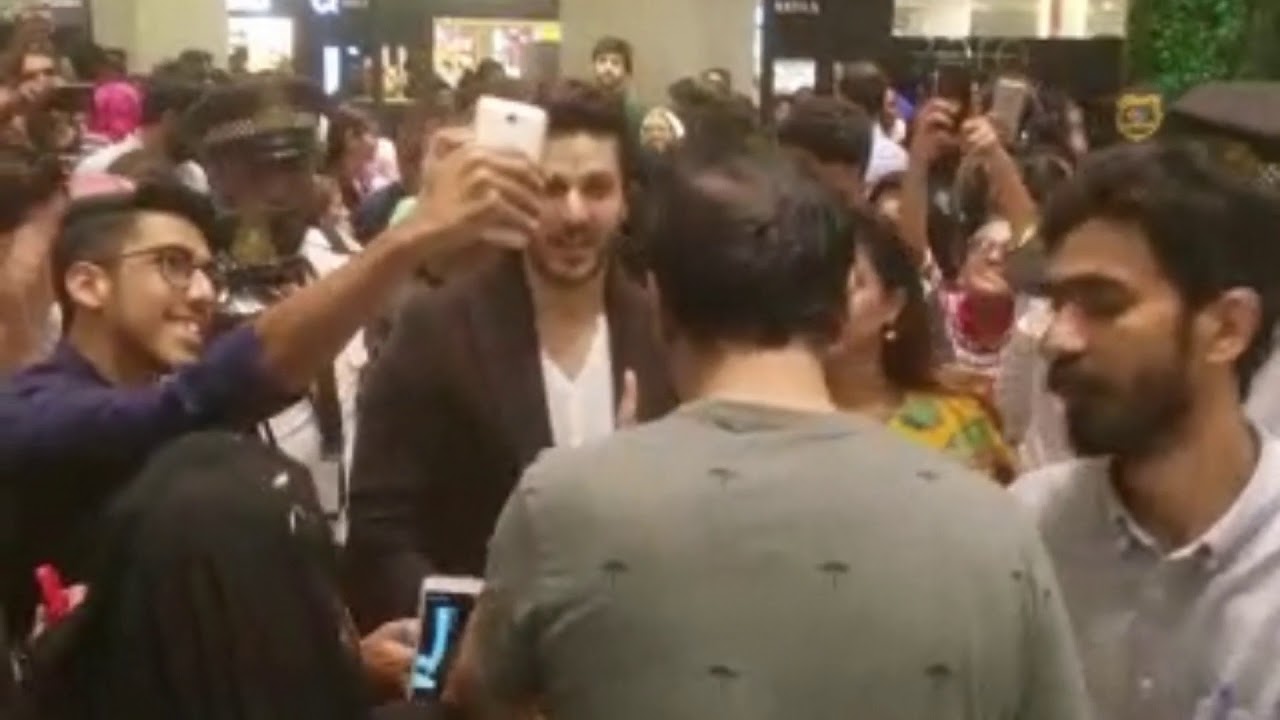 Ahsan Khan and Sonya Hussain At Dolmen Mall