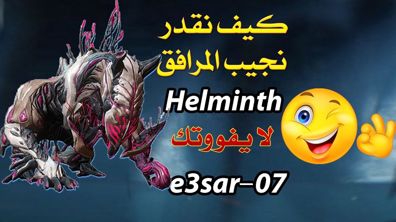 كيف نقدر نجيب المرافق Helminth في وار فريم وارفريم