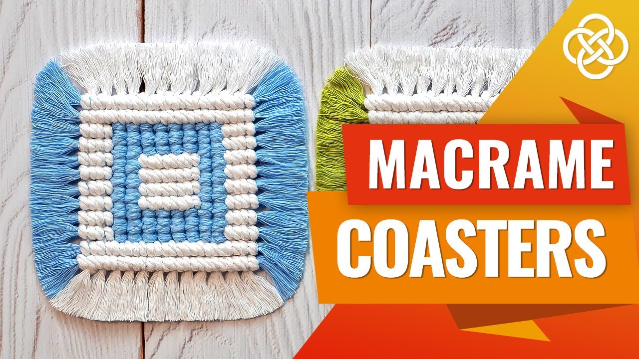 Двухцветная салфетка в технике макраме | macrame DIY | Урок макраме