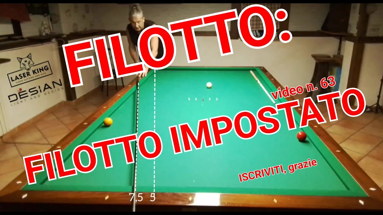 BILIARDO-v.63- FILOTTO IMPOSTATO