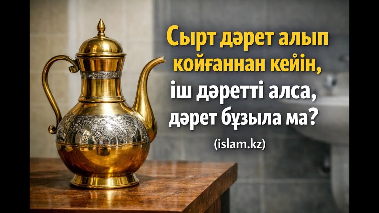 Сырт дәретті алғаннан кейін, іш дәрет алса... Іш дәретке қатысты бірнеше сұрақ