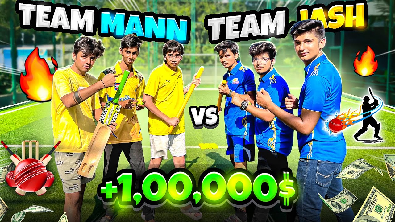 Cricket Match in TSG Turf Bootcamp😨| Signed Indian Jersey 😍| TSG Jash Vs Mann - Cricket Match