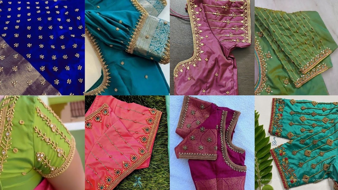 Simple aari work blouse designs😍 || Trendz fashion corner