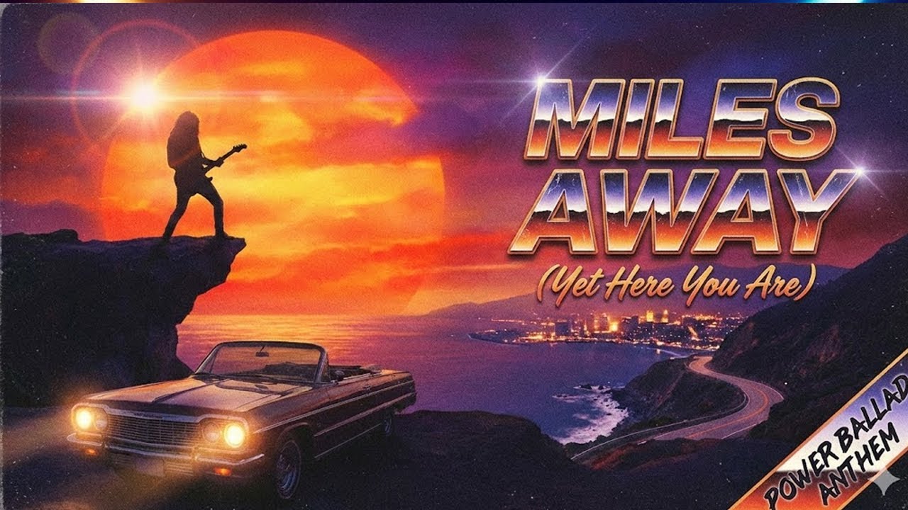 Miles Away (Yet Here You Are) - New 80s Style Rock Ballad [Cinematic Music]